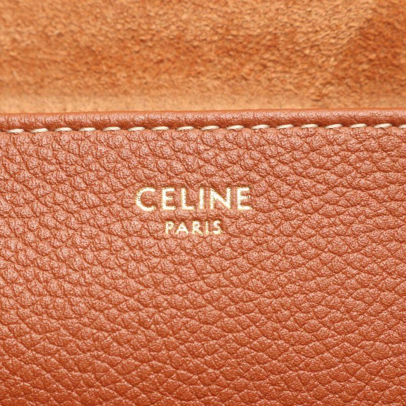CELINE 小號 Cabas Anais Cuir Triomphe 手提包 121753ENY.04LU 皮革 二手-3