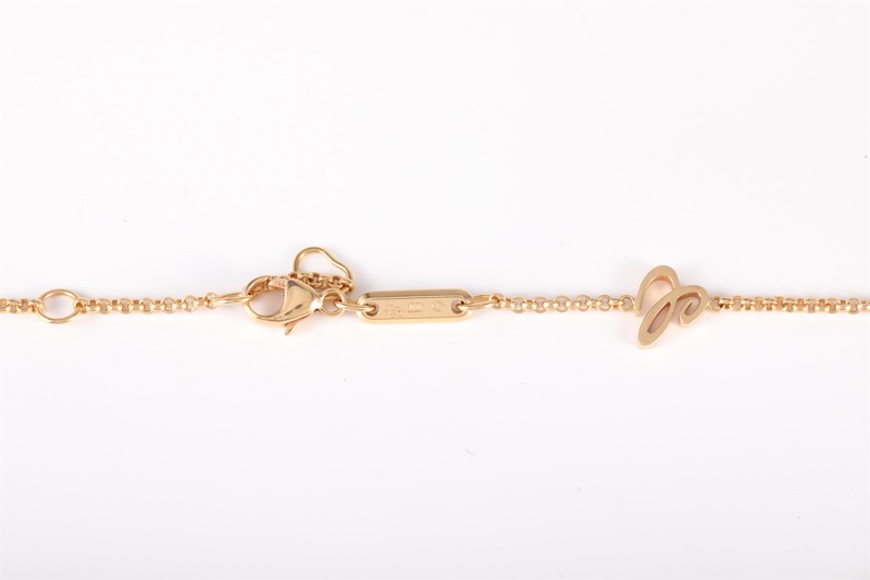 CHOPARD(肖邦) HAPPY HEARTS 快樂的心項鏈 18K玫瑰金/鑽石/白貝母 項鏈 玫瑰金 快樂的心 鑽石-4