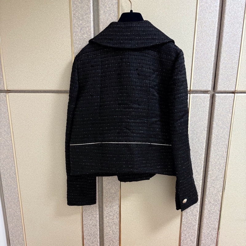 32)全新Valentino正品黑色小香風外套 S-L適穿-1