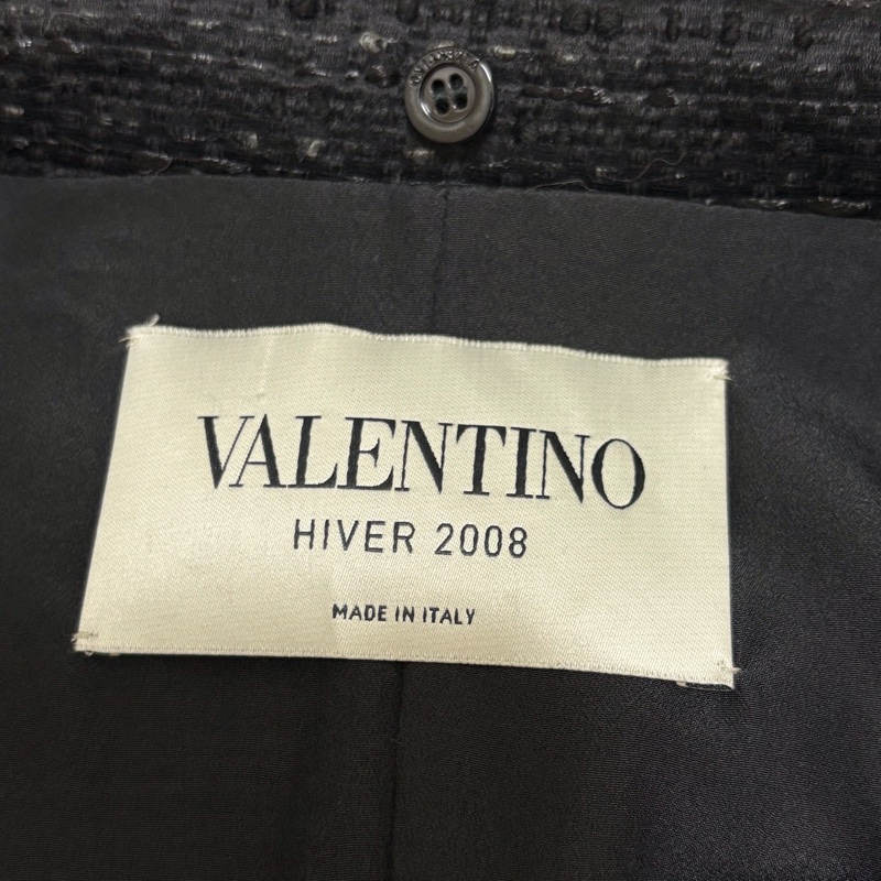 32)全新Valentino正品黑色小香風外套 S-L適穿-3