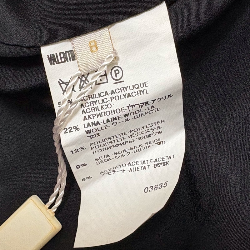 32)全新Valentino正品黑色小香風外套 S-L適穿-4