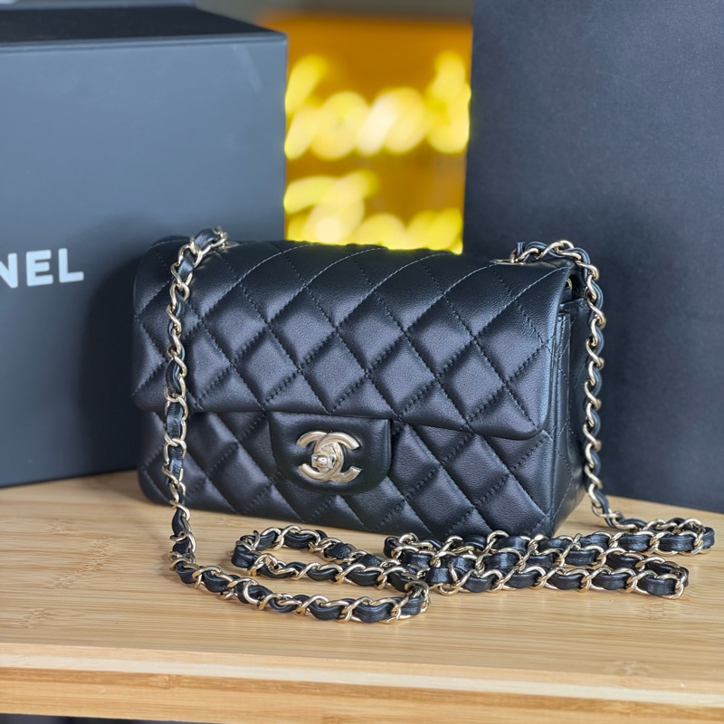 CHANEL 黑色經典coco金釦經典口蓋CF20鍊包❤️‍🔥2025年離櫃-0