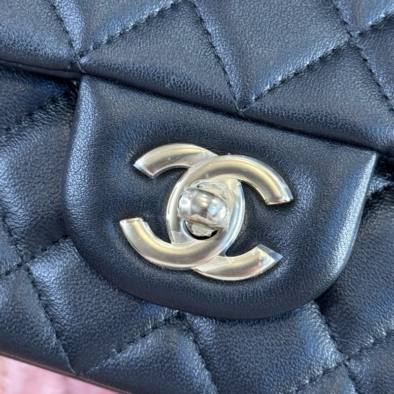 CHANEL 黑色經典coco金釦經典口蓋CF20鍊包❤️‍🔥2025年離櫃-2