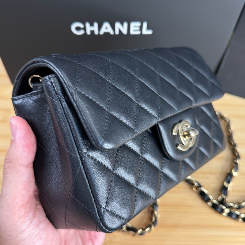 CHANEL 黑色經典coco金釦經典口蓋CF20鍊包❤️‍🔥2025年離櫃-3