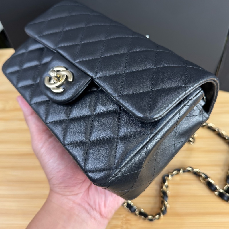 CHANEL 黑色經典coco金釦經典口蓋CF20鍊包❤️‍🔥2025年離櫃-5