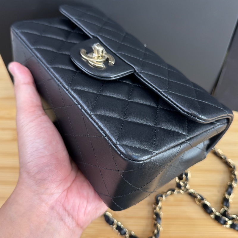 CHANEL 黑色經典coco金釦經典口蓋CF20鍊包❤️‍🔥2025年離櫃-6
