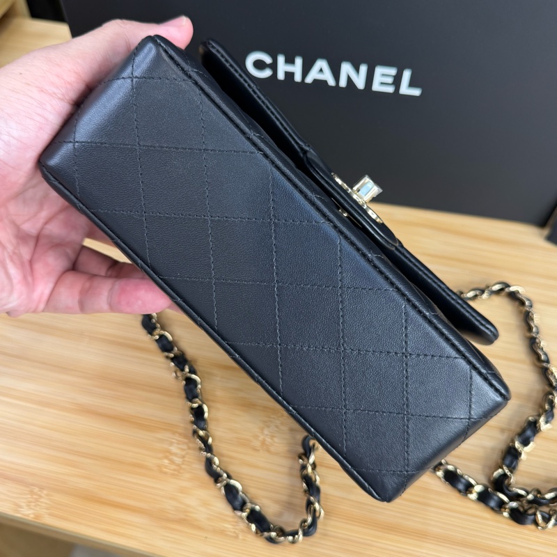 CHANEL 黑色經典coco金釦經典口蓋CF20鍊包❤️‍🔥2025年離櫃-7