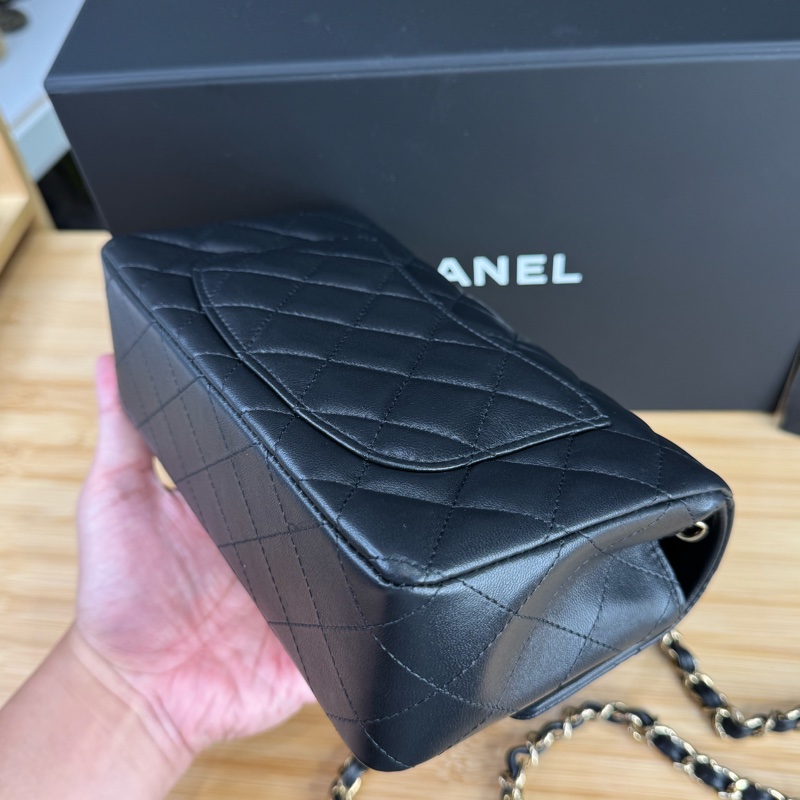 CHANEL 黑色經典coco金釦經典口蓋CF20鍊包❤️‍🔥2025年離櫃-10