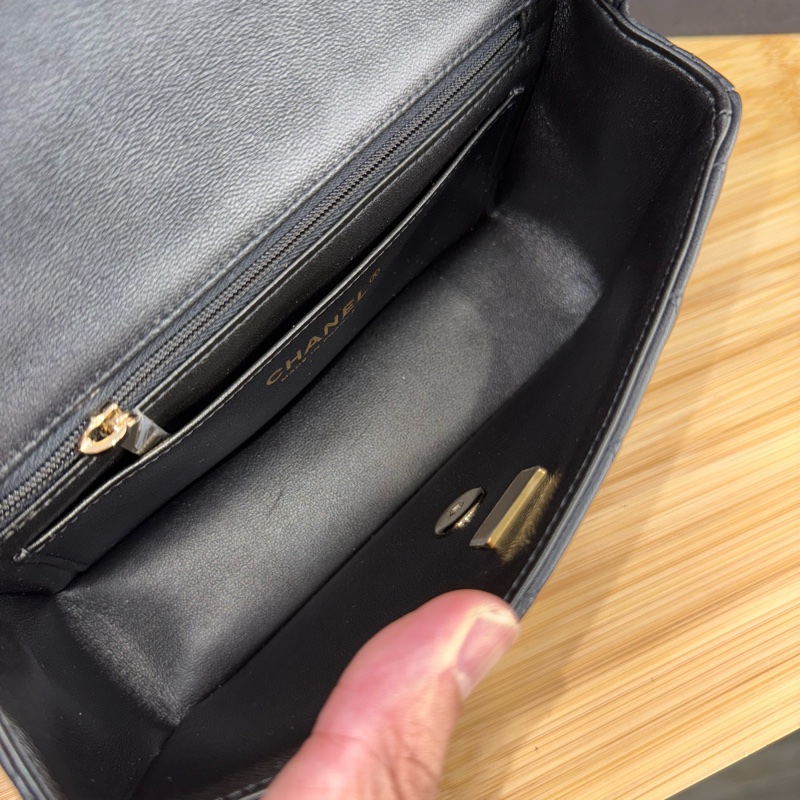 CHANEL 黑色經典coco金釦經典口蓋CF20鍊包❤️‍🔥2025年離櫃-18