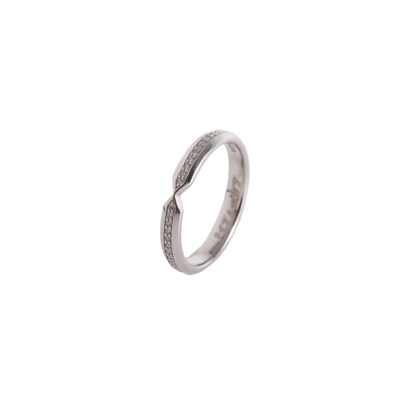 TIFFANY&CO(蒂芙尼) 鑽石 pt950 Harmony 珠鏈式 單排鑽 戒指 51-7