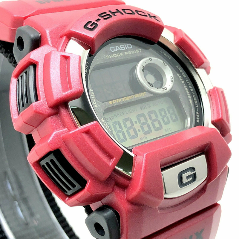 G-SHOCK CASIO DW-9500HH-4T G'MIX GROOVE TUNE TEAM SOUL 腕錶(附節拍器)紅色,1998 年 11 月發售,三國丘店,ITC00LR3XF2D-3