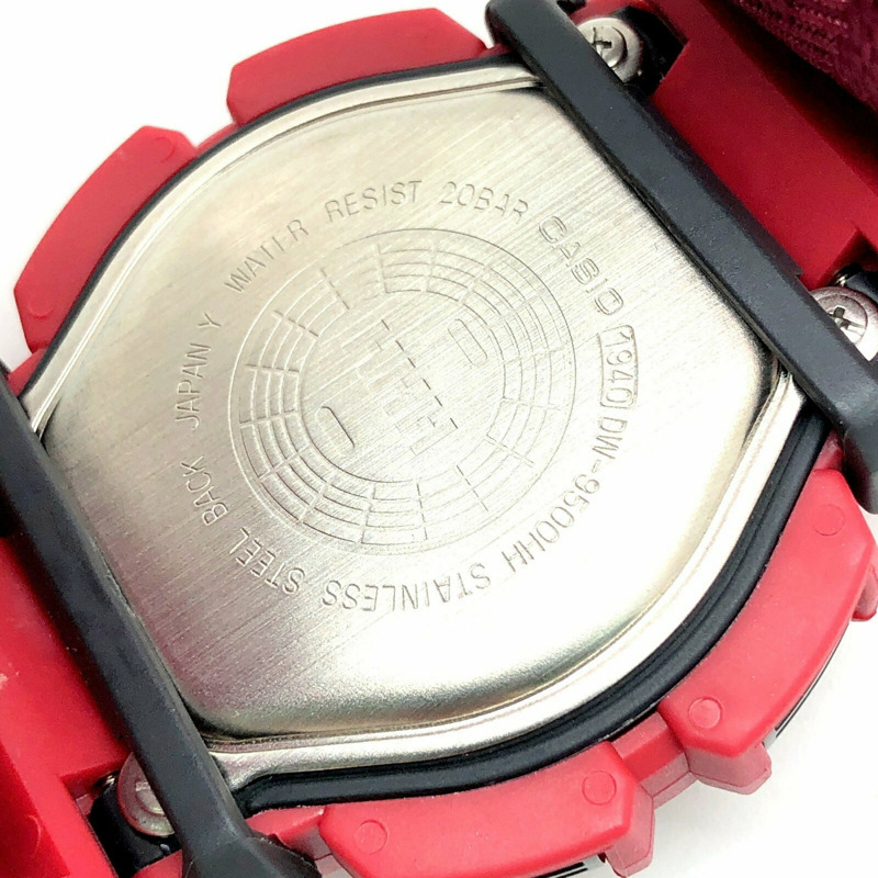 G-SHOCK CASIO DW-9500HH-4T G'MIX GROOVE TUNE TEAM SOUL 腕錶(附節拍器)紅色,1998 年 11 月發售,三國丘店,ITC00LR3XF2D-7