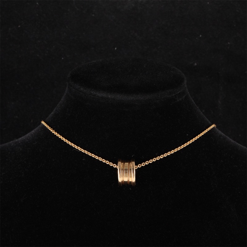 BVLGARI(寶格麗) B.ZERO1 彈簧項鏈 四環扣 18K黃金-0