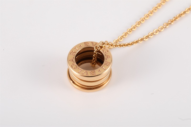 BVLGARI(寶格麗) B.ZERO1 彈簧項鏈 四環扣 18K黃金-1