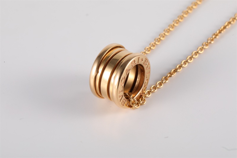 BVLGARI(寶格麗) B.ZERO1 彈簧項鏈 四環扣 18K黃金-2