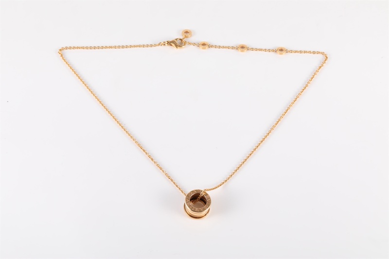 BVLGARI(寶格麗) B.ZERO1 彈簧項鏈 四環扣 18K黃金-5