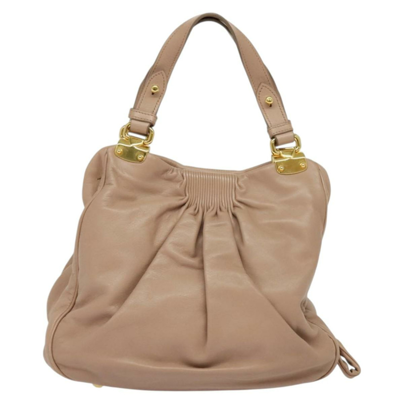 【日本直送】Miu Miu 手提包 皮革 2way 粉金色金色正品 132571-1