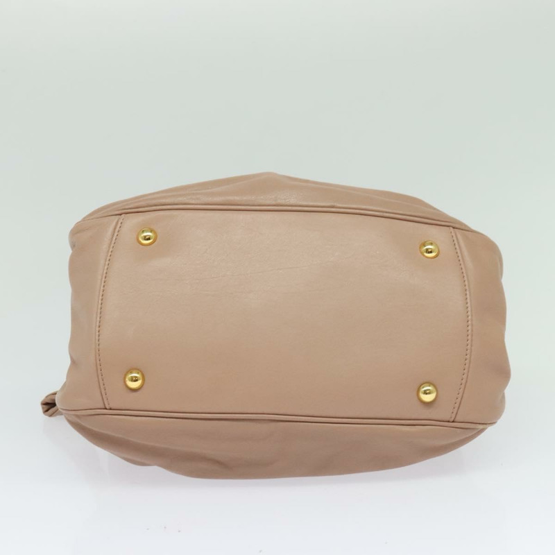 【日本直送】Miu Miu 手提包 皮革 2way 粉金色金色正品 132571-4