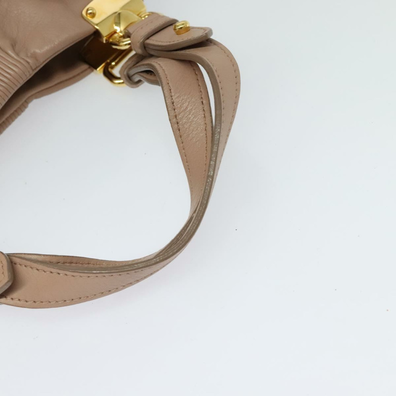 【日本直送】Miu Miu 手提包 皮革 2way 粉金色金色正品 132571-6