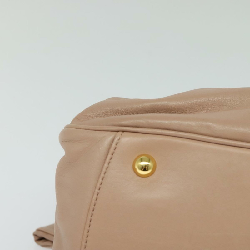【日本直送】Miu Miu 手提包 皮革 2way 粉金色金色正品 132571-8