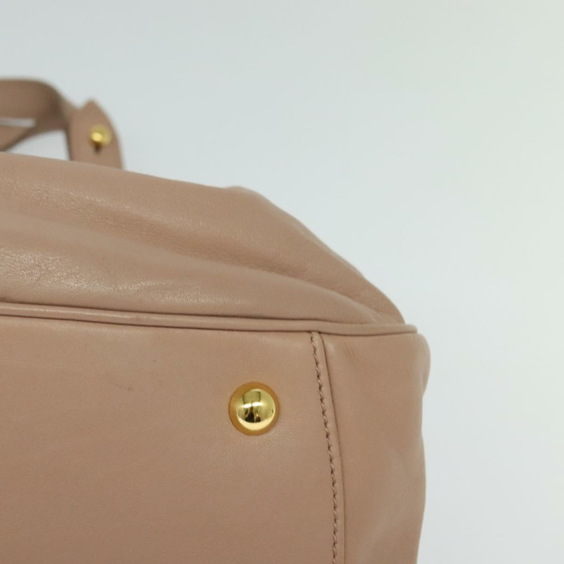 【日本直送】Miu Miu 手提包 皮革 2way 粉金色金色正品 132571-13