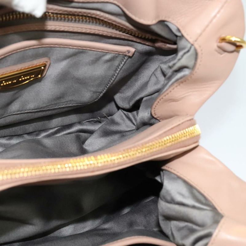 【日本直送】Miu Miu 手提包 皮革 2way 粉金色金色正品 132571-18