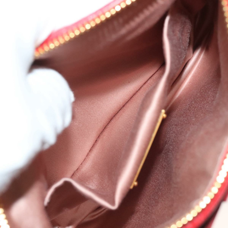 【日本直送】Miu Miu 配件包 皮革 紅色 金色 正品 ac3852-10