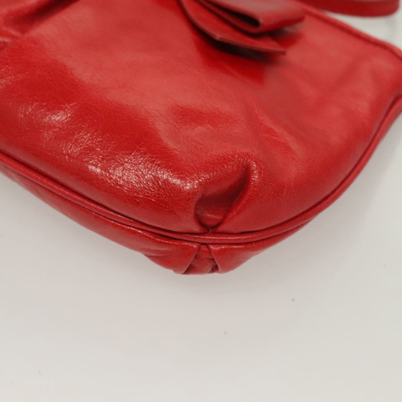 【日本直送】Miu Miu 配件包 皮革 紅色 金色 正品 ac3852-13