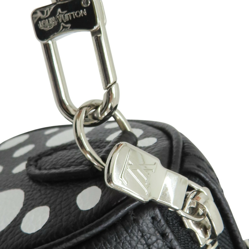 黑白 皮革 LV x YK Nano Speedy 兩用包 肩背包 M81910-14