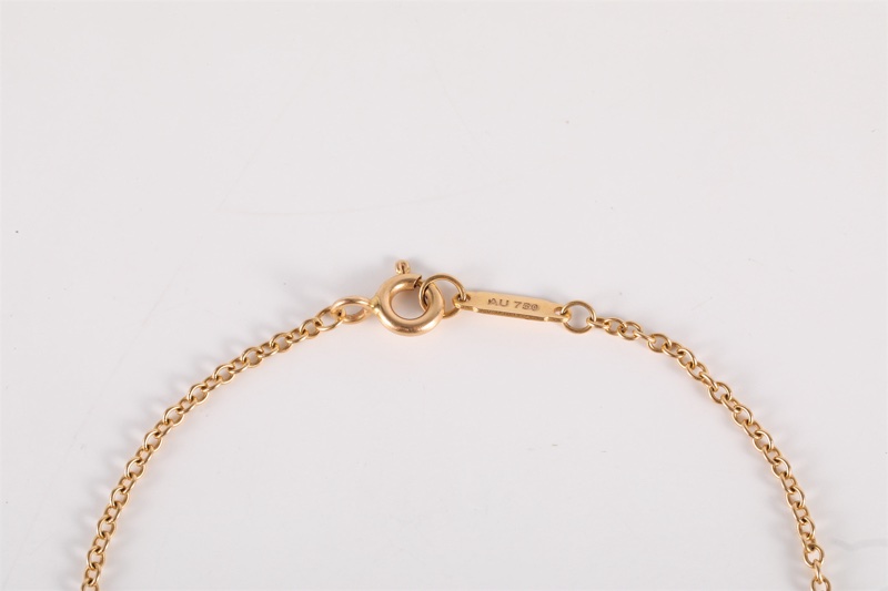 TIFFANY&CO(蒂芙尼) 18K玫瑰金 鑽石 玫瑰金 Atlas系列 鏤空羅馬數字鑲鑽 手鏈 18K-4