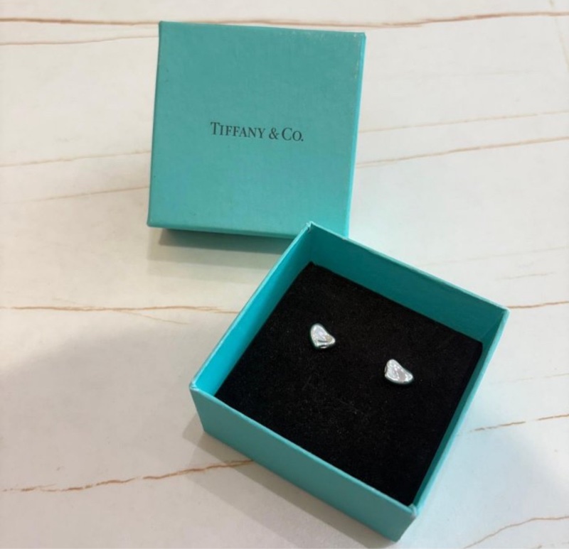 *SHIHNA名牌精品*Tiffany&co S925心型耳環-0