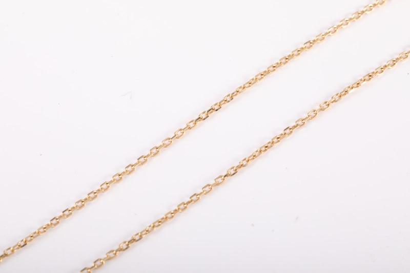 CARTIER(卡地亞) AMULETTE 護s符 白母貝 項鏈 超小號 18K黃金/鑽石/白貝母 項鏈 黃金-3