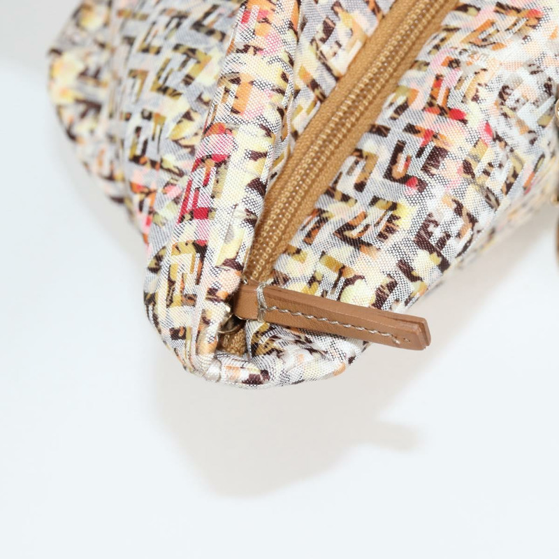 【日本直送】FENDI Zucchino 帆布手提包 米色金色 正品 122885V-8