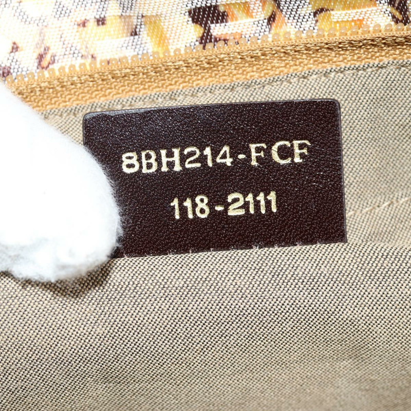 【日本直送】FENDI Zucchino 帆布手提包 米色金色 正品 122885V-10