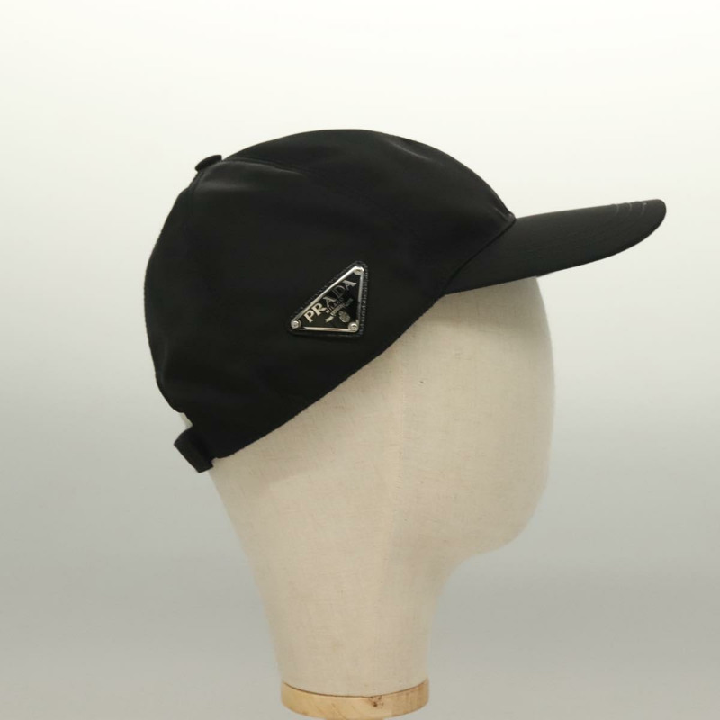 【日本直送】PRADA 黑色尼龍棒球帽（M碼，正品）mr1473-3