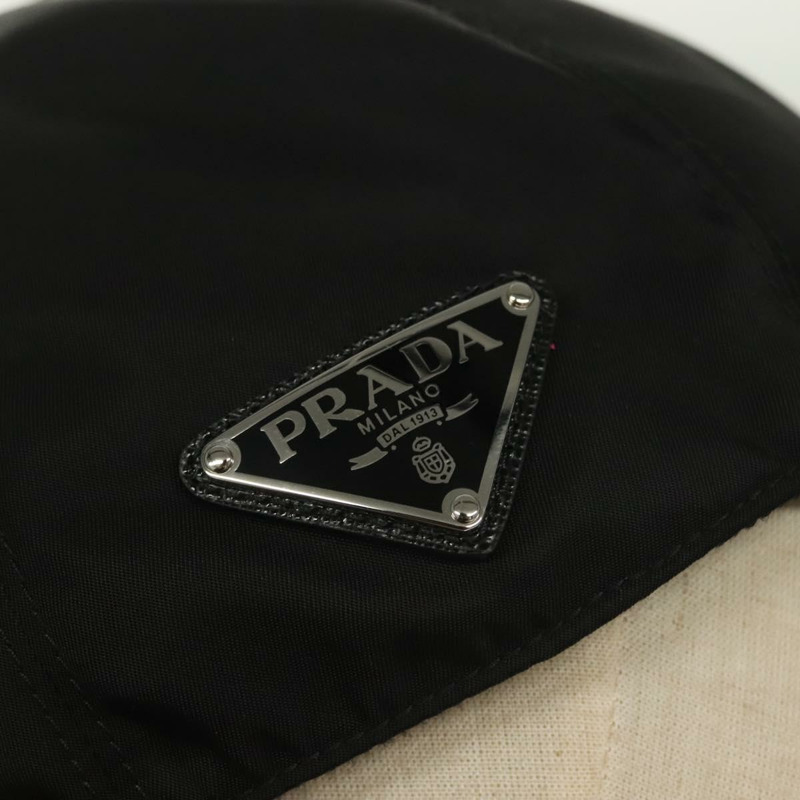 【日本直送】PRADA 黑色尼龍棒球帽（M碼，正品）mr1473-5