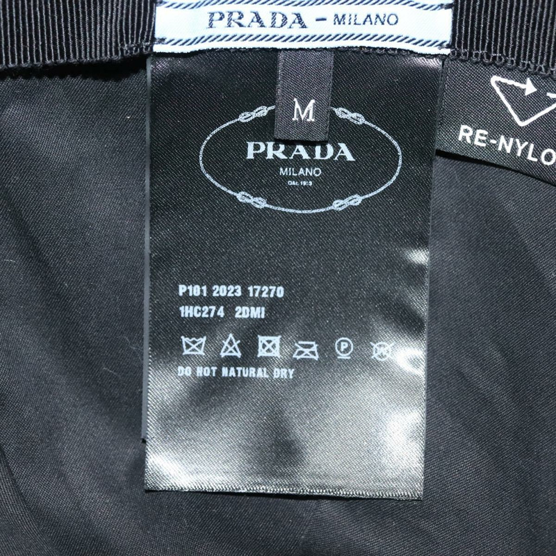 【日本直送】PRADA 黑色尼龍棒球帽（M碼，正品）mr1473-9