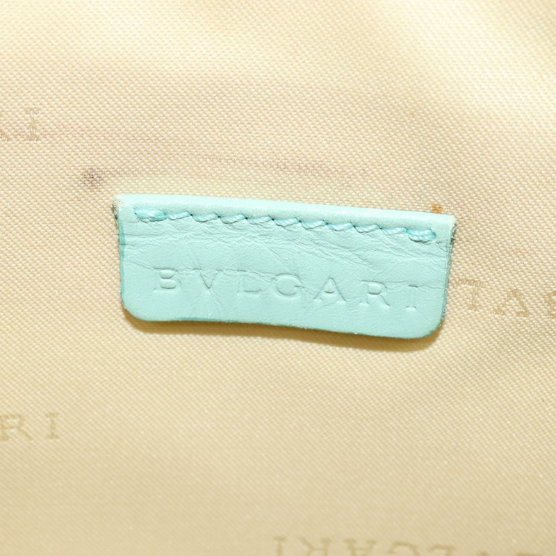 【日本直送】寶格麗 Logo Mania 單肩包 帆布 綠銀 正品 BA4215-16