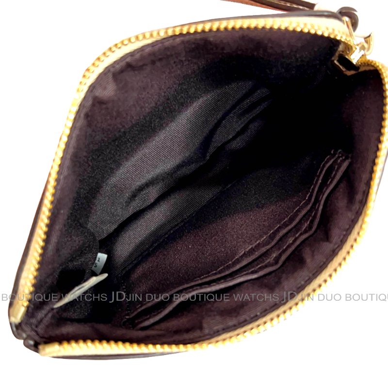 金鐸精品~2468 COACH 蔻馳 F58035卡其白色PVC經典C-LOGO圖紋小手拿包 全新品-6