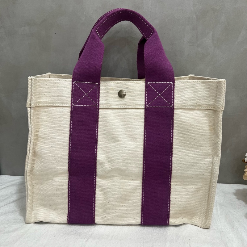 Hermès 帆布手提包-5