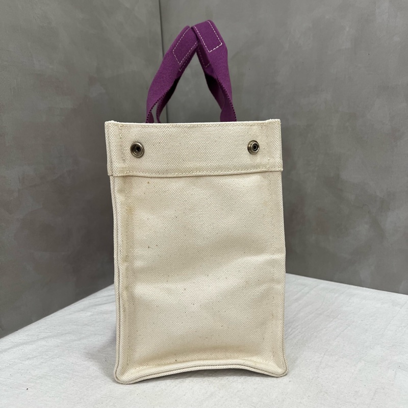 Hermès 帆布手提包-7