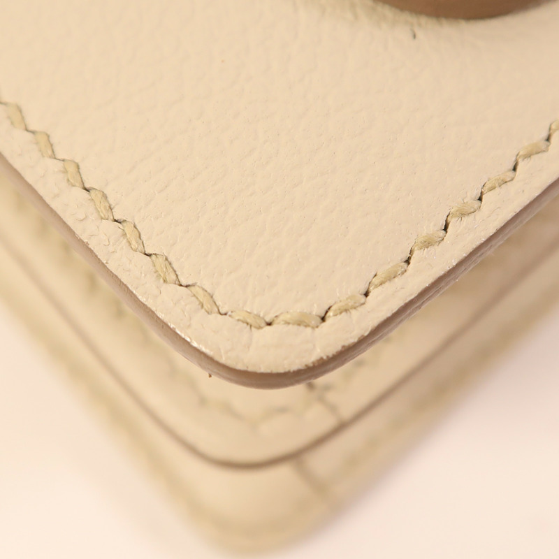 HERMES Evercolor皮革Mini Roulis金扣肩背袋Beton-6
