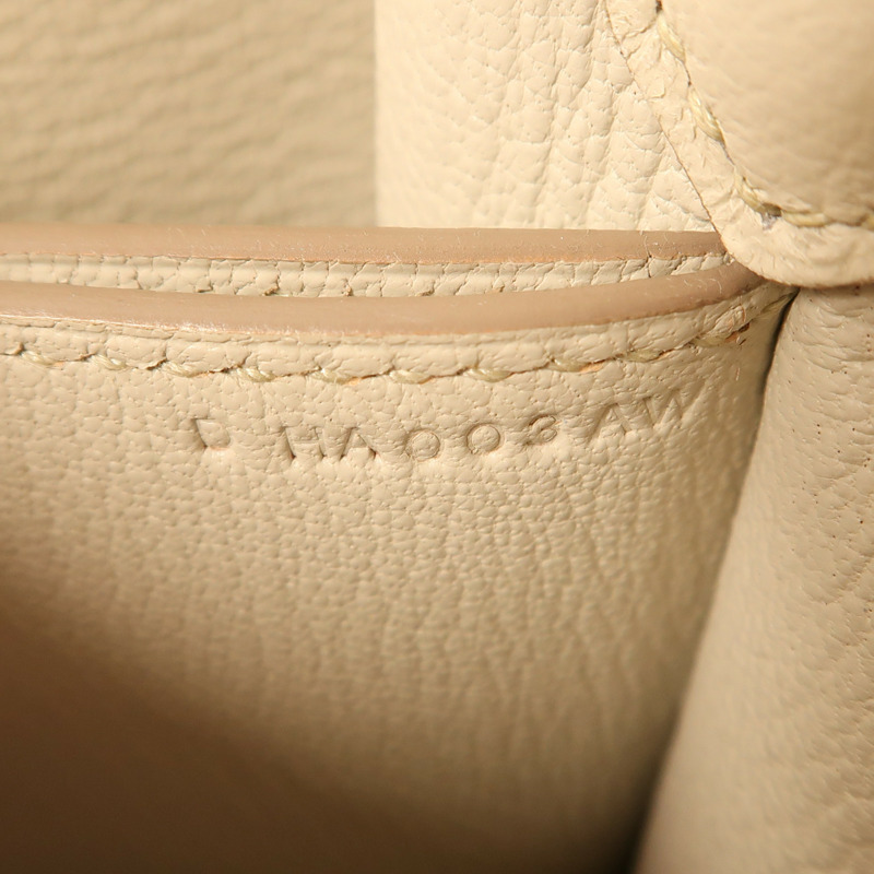 HERMES Evercolor皮革Mini Roulis金扣肩背袋Beton-11