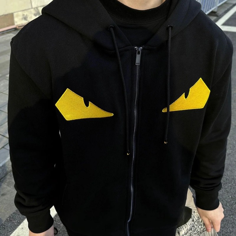 莉亞精品♡Fendi 怪獸羊毛連帽外套 二手美衣-2