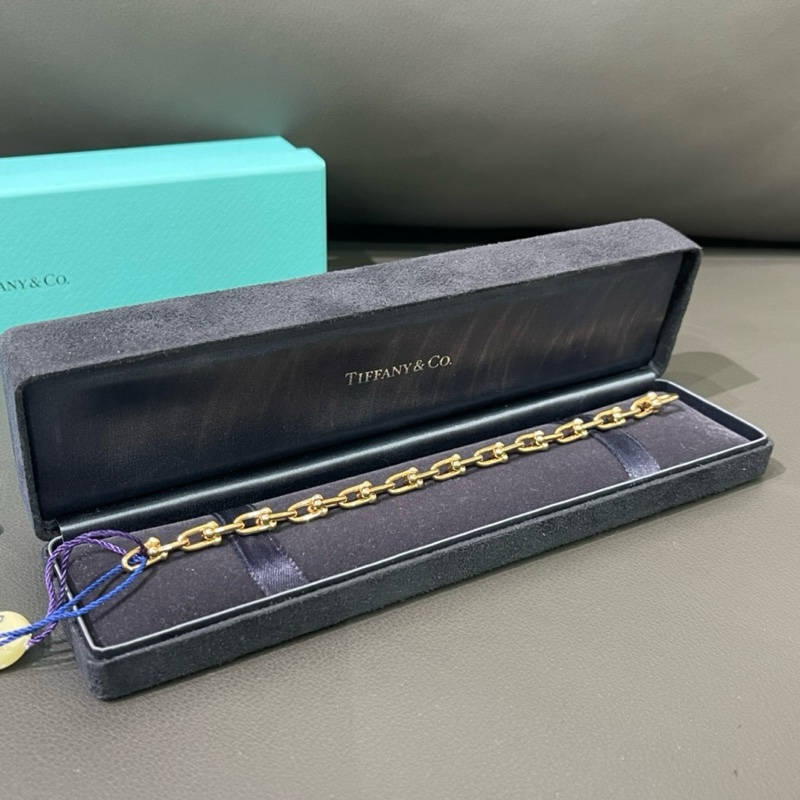 蒂芙尼Tiffany HardWear系列玫瑰金链环古巴手链-1