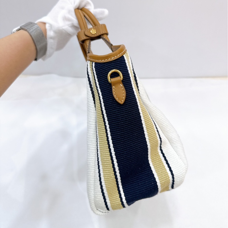 莉亞精品♡ Miumiu 條紋托特包 99新-7