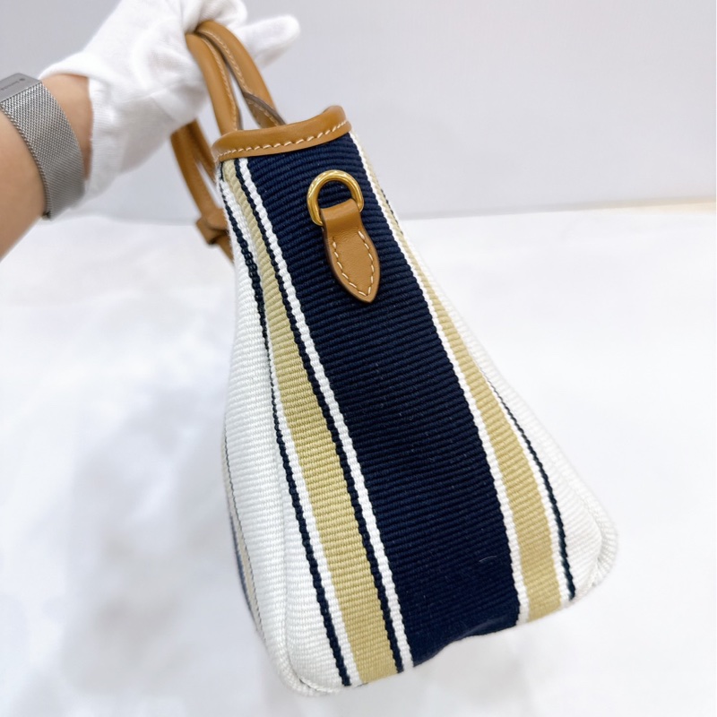 莉亞精品♡ Miumiu 條紋托特包 99新-8