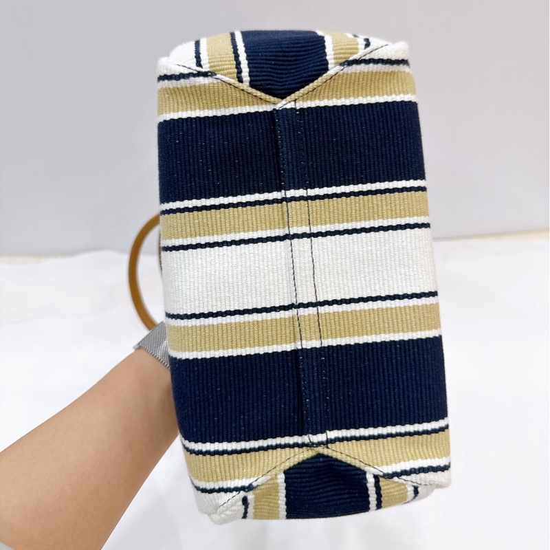 莉亞精品♡ Miumiu 條紋托特包 99新-9