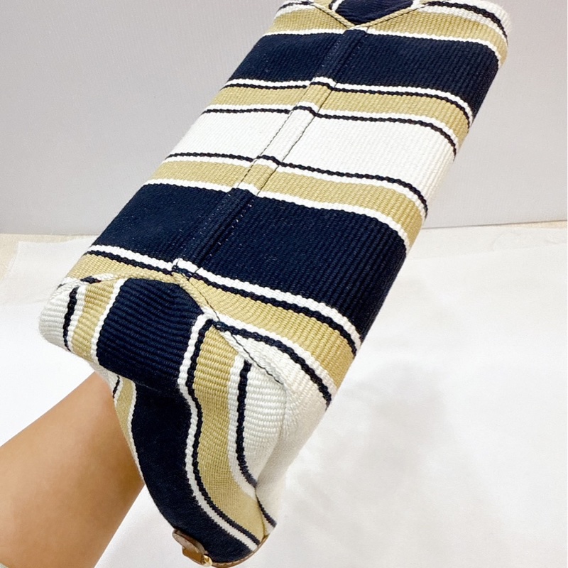 莉亞精品♡ Miumiu 條紋托特包 99新-11