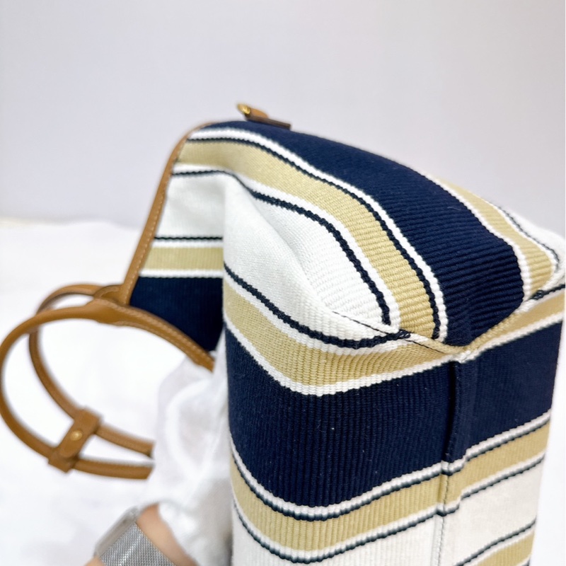 莉亞精品♡ Miumiu 條紋托特包 99新-12